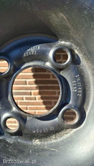 Felga (+ opona) dojazdowa stalowa -  4x100 R14 -  57.  1mm -  okazja!