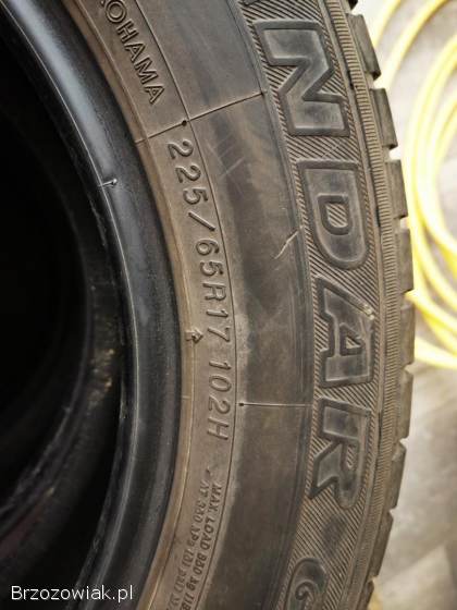 Opony letnie 225/65 R17 YOKOHAMA 4mm -  komplet