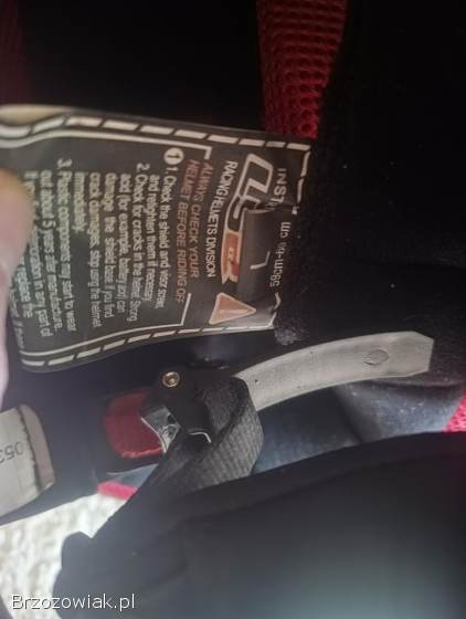 Kask Motocyklowy LS2 Czarno-Czerwony