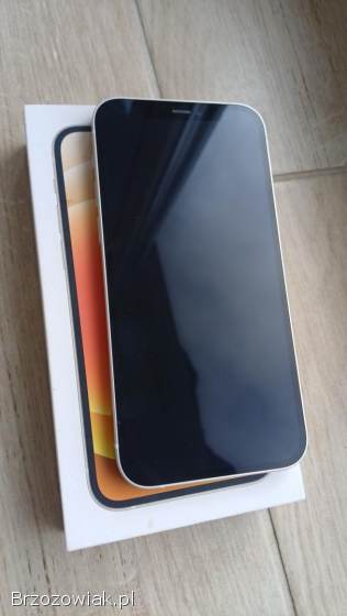 Apple iPhone 12 64G,  jak nowy,  biały,  pierwszy właściciel + gratisy