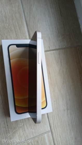 Apple iPhone 12 64G,  jak nowy,  biały,  pierwszy właściciel + gratisy