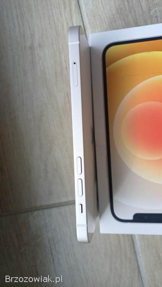 Apple iPhone 12 64G,  jak nowy,  biały,  pierwszy właściciel + gratisy