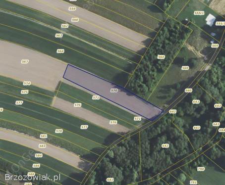 Działka na sprzedaż – Jabłonica Polska – 27,  5 ara – wodociąg