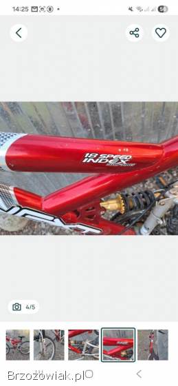 Rower górski z amortyzatorem przezutkami