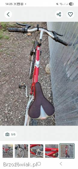 Rower górski z amortyzatorem przezutkami