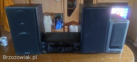 Amplituner Sony plus kolumny UHER i subwoofer