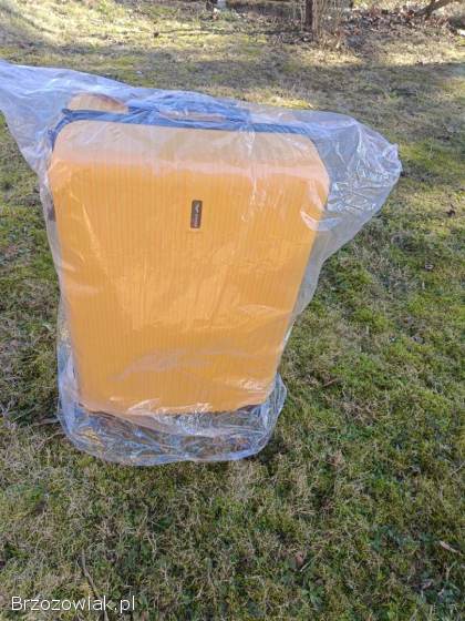 Walizka Wings kolor żółty materiał ABS