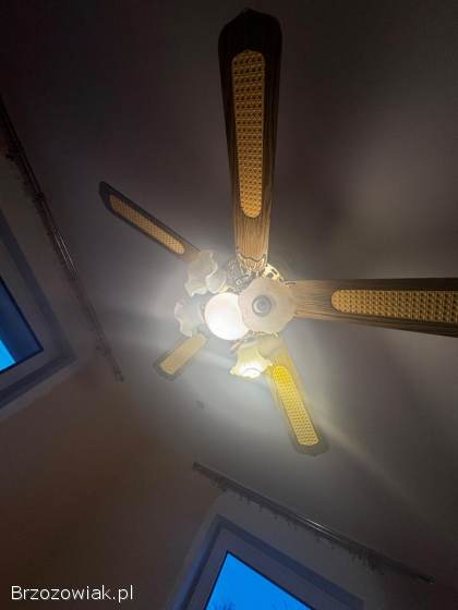 Wiatrak sufitowy z oświetleniem