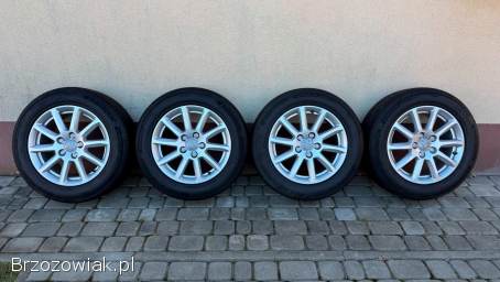 Alufelgi z oponami letnimi 16 5x112 Audi Seat Skoda Vw