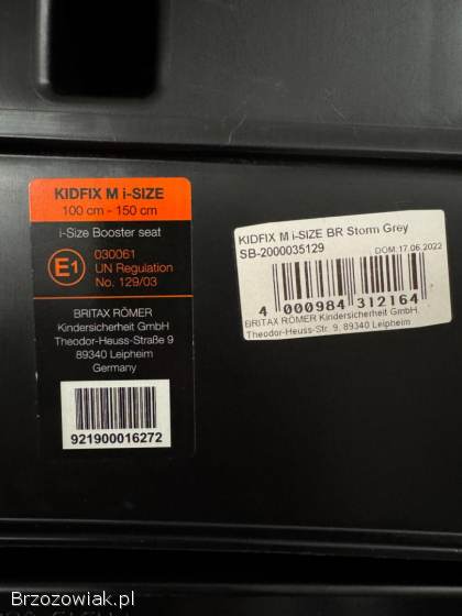 Fotelik samochodowy 100-150cm