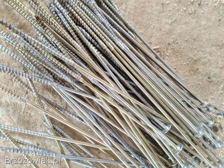 Pręt zbrojeniowy,  wkręty ciesielskie