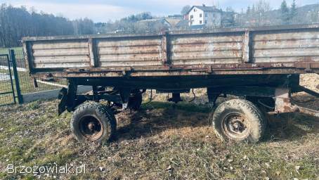 Przyczepa rolnicza,  3 strony kiper