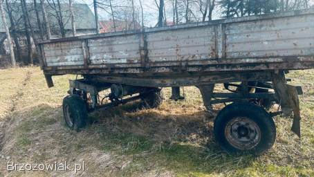 Przyczepa rolnicza,  3 strony kiper