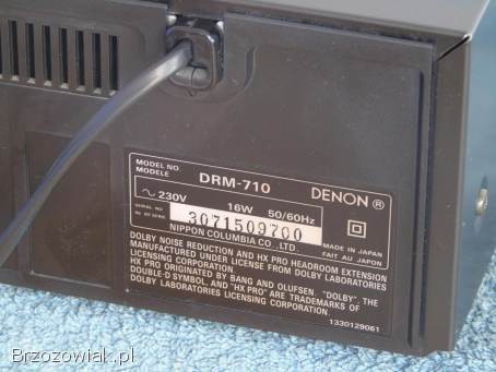 Magnetofon Denon DRM-710 3 głowice.  DOSTAWA.