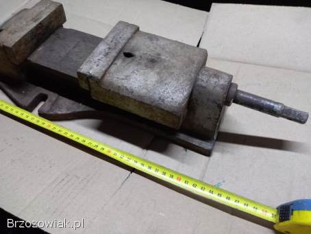 Imadło maszynowe duże prl PRL 18kg wagi 120mm szczęki imadło stołowe