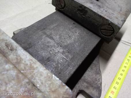 Imadło maszynowe duże prl PRL 18kg wagi 120mm szczęki imadło stołowe