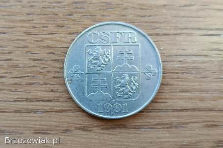 Moneta 5 Koron Czechosłowackich
