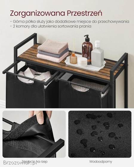 Kosz na pranie VASAGLE