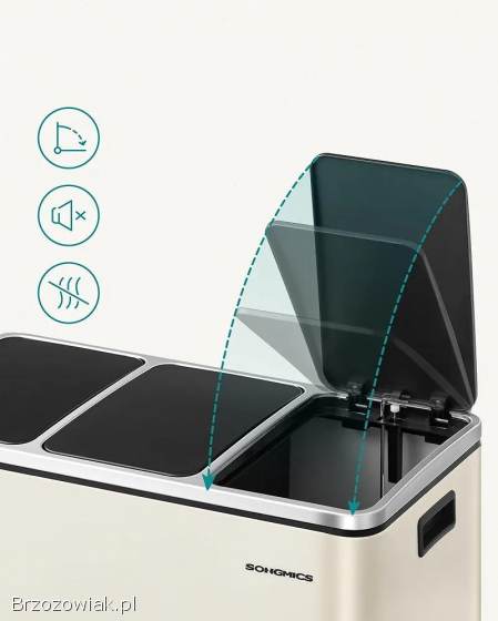 SONGMICS kosz na śmieci kuchenne