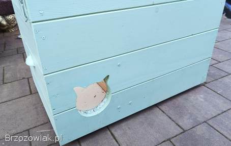 Buda budka dla kota psa ocieplana z przedsionkiem