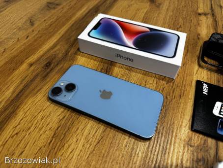Okazja!  Iphone 14 -  Niebieski!  Gwarancja!  Bateria 100 Super Stan!