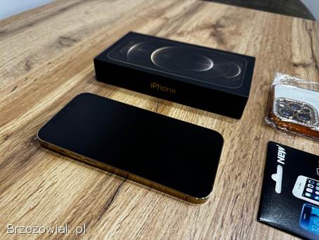 Okazja!  Iphone 12 Pro Max Złoty!  Super Stan!  Gwarancja!  Bateria 100