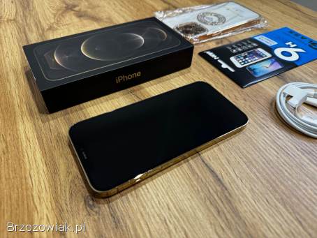 Okazja!  Iphone 12 Pro Max Złoty!  Super Stan!  Gwarancja!  Bateria 100