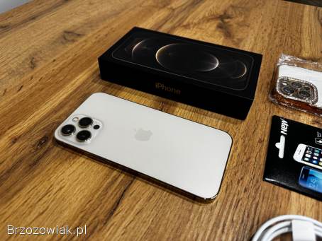 Okazja!  Iphone 12 Pro Max Złoty!  Super Stan!  Gwarancja!  Bateria 100
