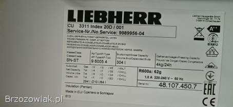 Lodówka Liebherr.  Gwarancja
