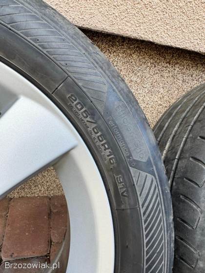 Felgi aluminiowe Mazda 16 5x114,  3 + opony Goodyear 205/55 R16 5-spoke