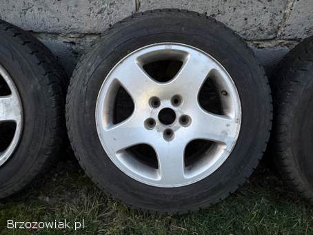 Koła 5x112 R16 Audi 7J ET45 57,  1mm + 195/65 R16C Uniroyal JAK NOWE