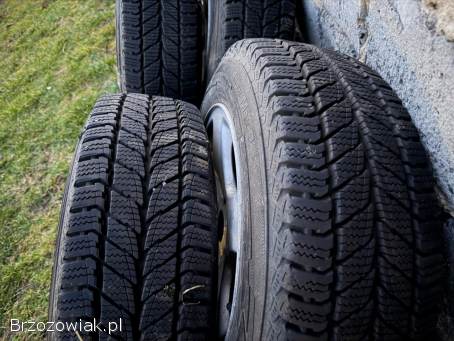 Koła 5x112 R16 Audi 7J ET45 57,  1mm + 195/65 R16C Uniroyal JAK NOWE