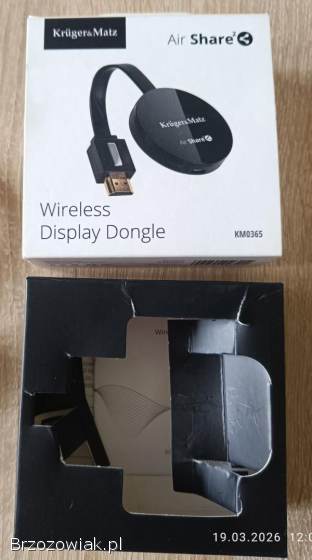 Wireless Display Dongle Air Share marki Kruger&Matz KM0365!  NOWY!