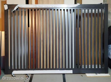 Brama wjazdowa dwuskrzydłowa z furtką