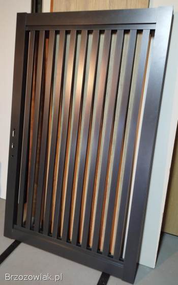 Brama wjazdowa dwuskrzydłowa z furtką