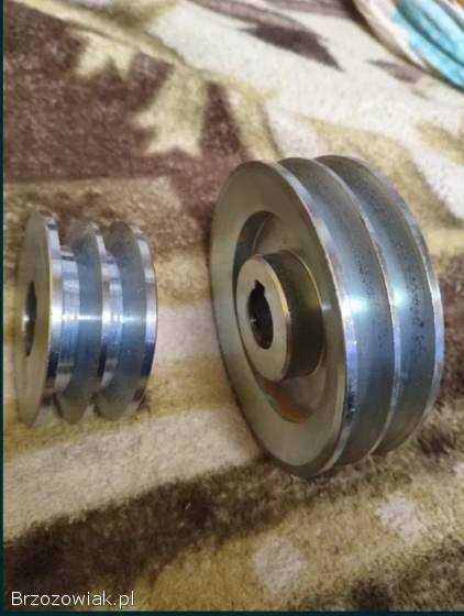 2x Szajba koło pasowe cyrkularki 120mm otwór 24mm na 2 paski 13x mm