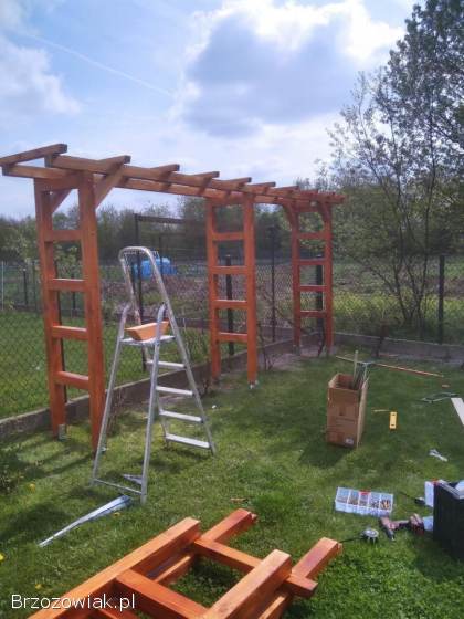 Pergole drewniane trwałe i solidne