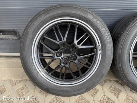 Koła letnie 5x112 R17 Brock 7,  5J ET35 67mm + 215/55 Bridgestone 4/5mm