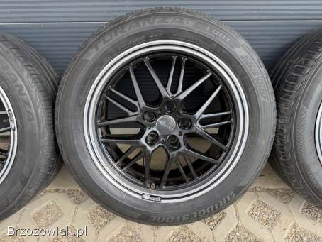 Koła letnie 5x112 R17 Brock 7,  5J ET35 67mm + 215/55 Bridgestone 4/5mm