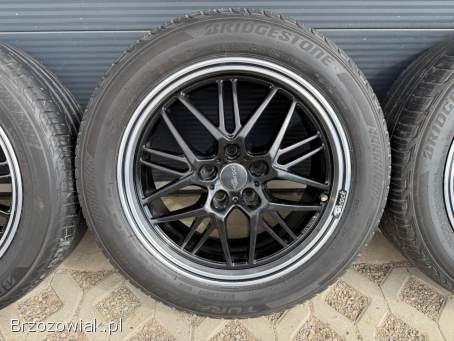 Koła letnie 5x112 R17 Brock 7,  5J ET35 67mm + 215/55 Bridgestone 4/5mm