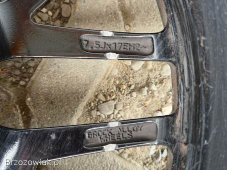 Koła letnie 5x112 R17 Brock 7,  5J ET35 67mm + 215/55 Bridgestone 4/5mm