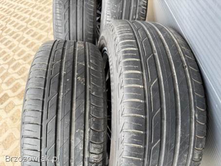 Koła letnie 5x112 R17 Brock 7,  5J ET35 67mm + 215/55 Bridgestone 4/5mm