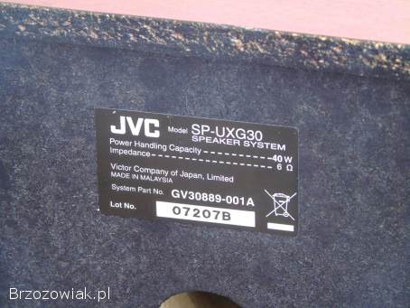 Kolumny JVC 2 x 40 wat sprawne.  WYSYŁKA.