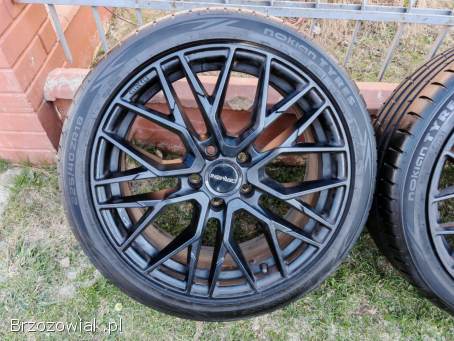 Felgi Carmani 5x112 z oponami Nokian 225/40R18 nowe