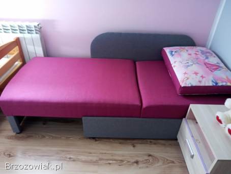 Tapczan narożny,  łóżko dla dziewczynki
