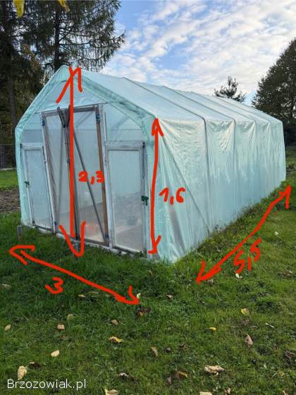 Tunel 5,  5x3 konstrukcja stalowa mocna