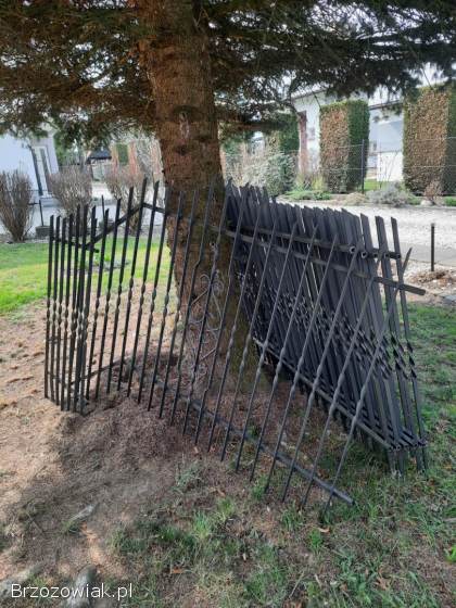 Ogrodzenie stalowe z demontażu.