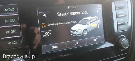 Skoda octavia RS 2,  0TDI CR,  kubelki,  czujniki,  czarna podsufitka,  vRS,