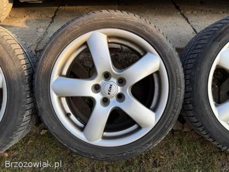 Koła zimowe 5x112 R17 Rial 7,  5J ET38 70mm stan BDB + 205/50 Hankook 21r.  6/7mm