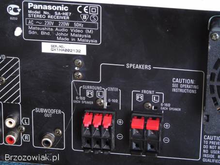 Amplituner Panasonic SA-HE7 mocny DOSTAWA.